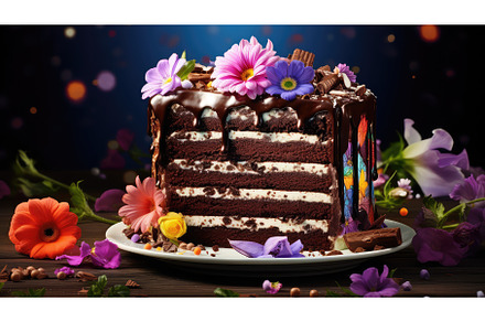 pastry horizontal cake food ai, a Background Photo by pikepicture