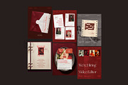 Burgundy Social Media Manager Post, a Social Media Template by And Done Studio (Thumbnail 5 of 8)