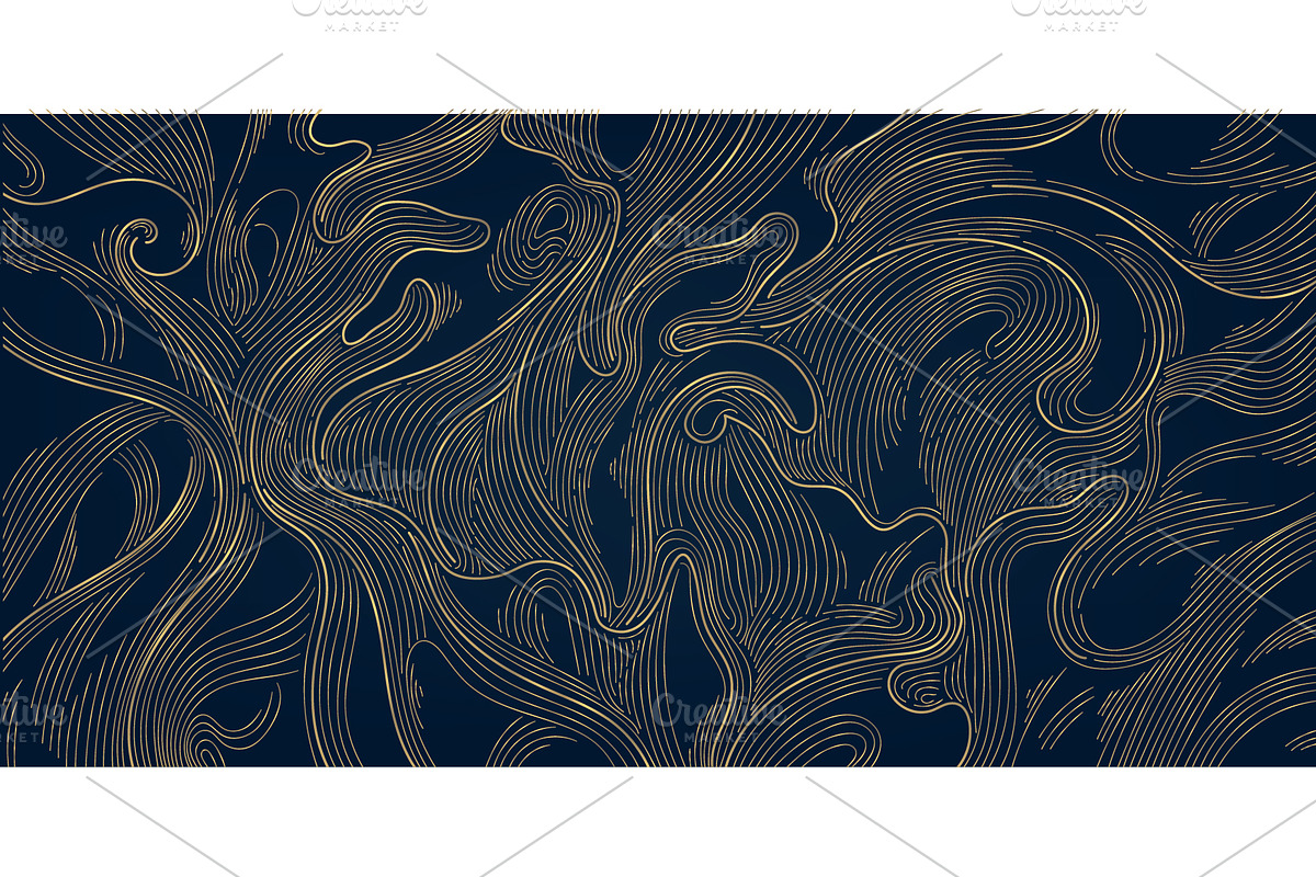 Line Art Clouds and Waves, a Pattern Graphic by Marylia (Photo 26 of 28)