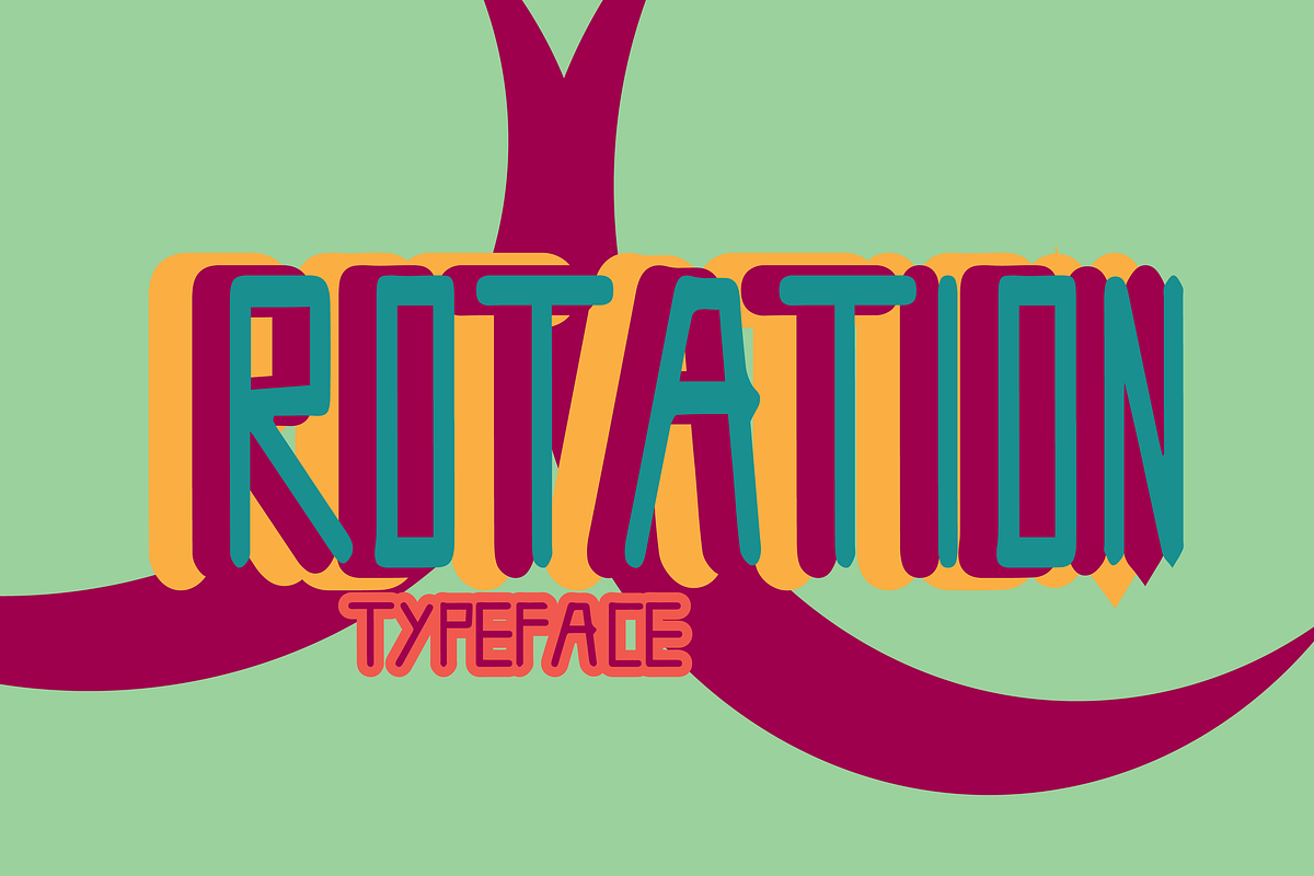 ROTATION FONT, a Handwritten Font by Wana Studio (Photo 3 of 3)