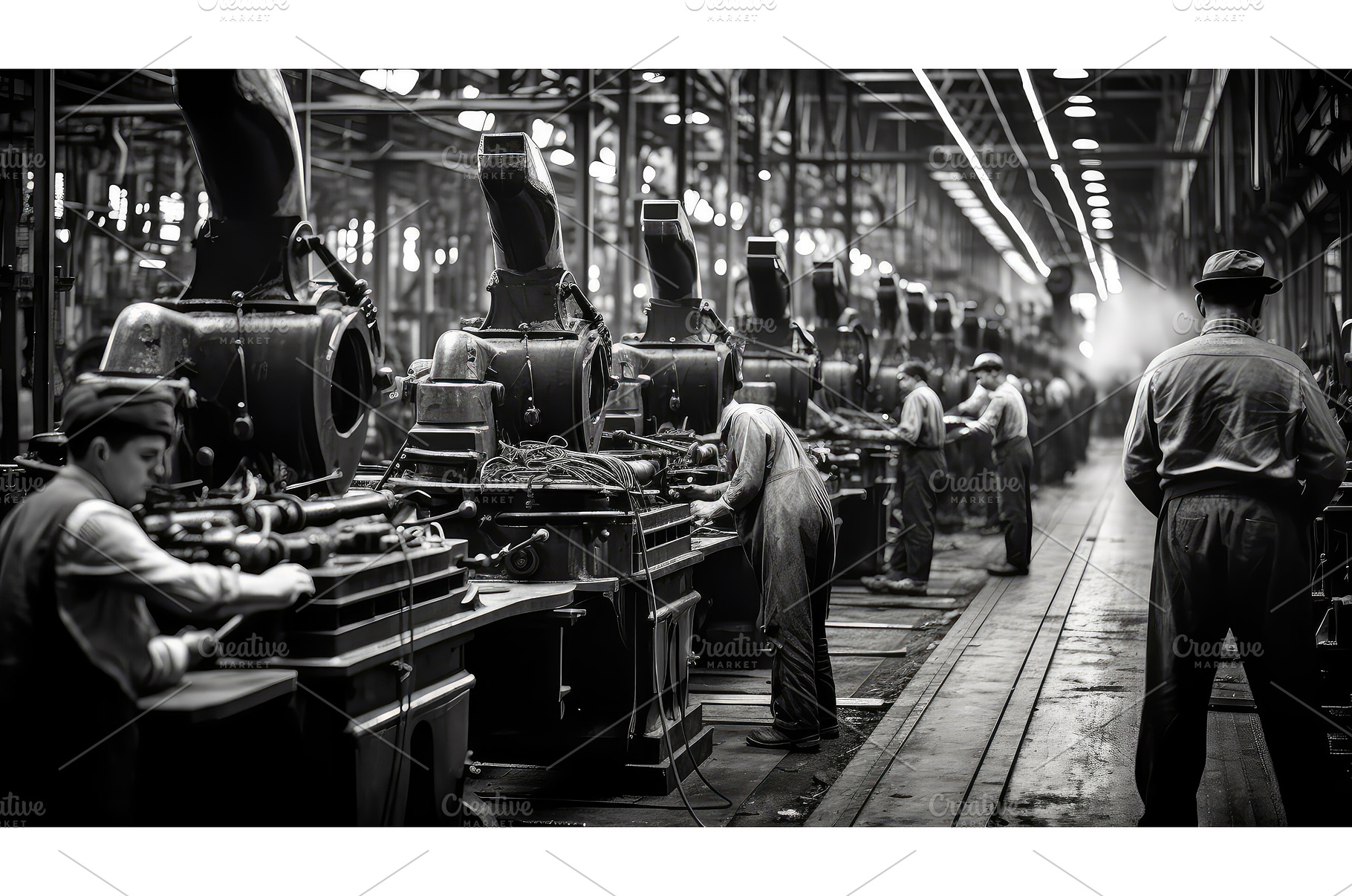 automation machine building ai, an Industrial Photo by pikepicture