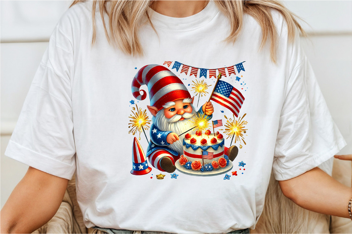 4th Of July gnomes Sublimation Clipa, an Illustration by Rose Art (Photo 6 of 7)