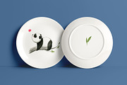 Funny Panda - color pencil clipart, an Animal Illustration by KatsiarynaKa (Thumbnail 7 of 16)