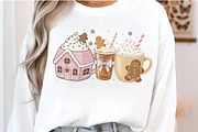 Pink Gingerbread Coffee Christmas, an Illustration by SinaCreation (Thumbnail 4 of 7)