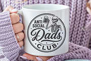 Anti Social Dads Club SVG, a Seasonal Illustration by Rose Art (Thumbnail 5 of 8)