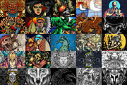 100 T-Shirt Designs, an Illustration by TSV Art Collective (Thumbnail 3 of 12)