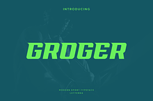 Groger - Modern Sport Typeface