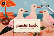 Powder Touch Procreate Texture Brush, a Brush Add-On by Spasibenko Art (Thumbnail 1 of 6)