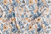 Watercolor Summer Garden Blooms, a Pattern Graphic by SirenaArt (Thumbnail 3 of 13)