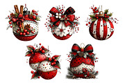 Christmas Whimsical Ornament Clipart, a Seasonal Illustration by Creative Art (Thumbnail 7 of 7)