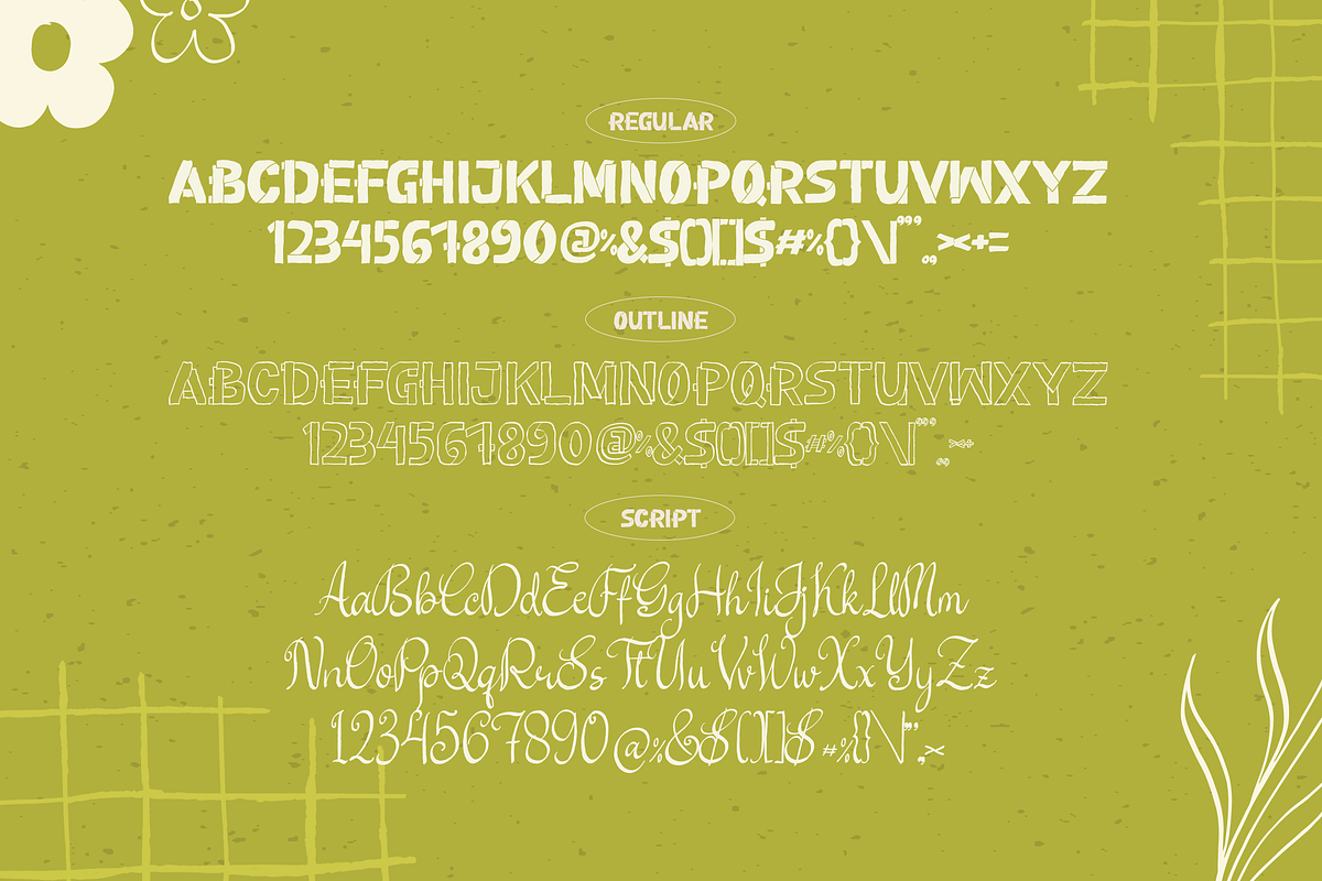 Petal Types | Fun Hand Drawn Font, a Handwritten Font by gracetype_studio (Photo 10 of 12)