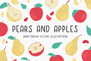 Pears and apples illustrations, a Decorative Illustration by Wander Designs (Thumbnail 1 of 7)