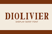 Diolivier Display Serif Font, a Serif Font by Grappict.com (Thumbnail 1 of 5)