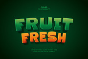 Text Effect Fresh Fruit, a Layer Style Add-On by Navy Graphic (Thumbnail 1 of 2)