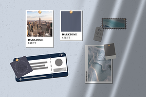 Modern Mood Board Mockup Kit