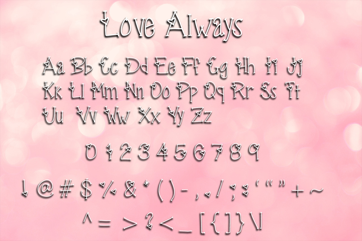 Love Always Handwritten Font preview 2
