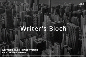 Writer's Bloch Handwriting | Font