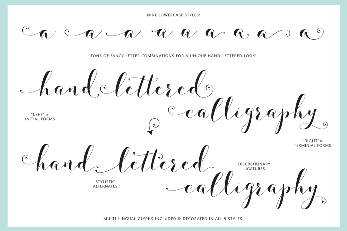 Fashionista Black, a Script Font by Emily Spadoni (Photo 9 of 10)