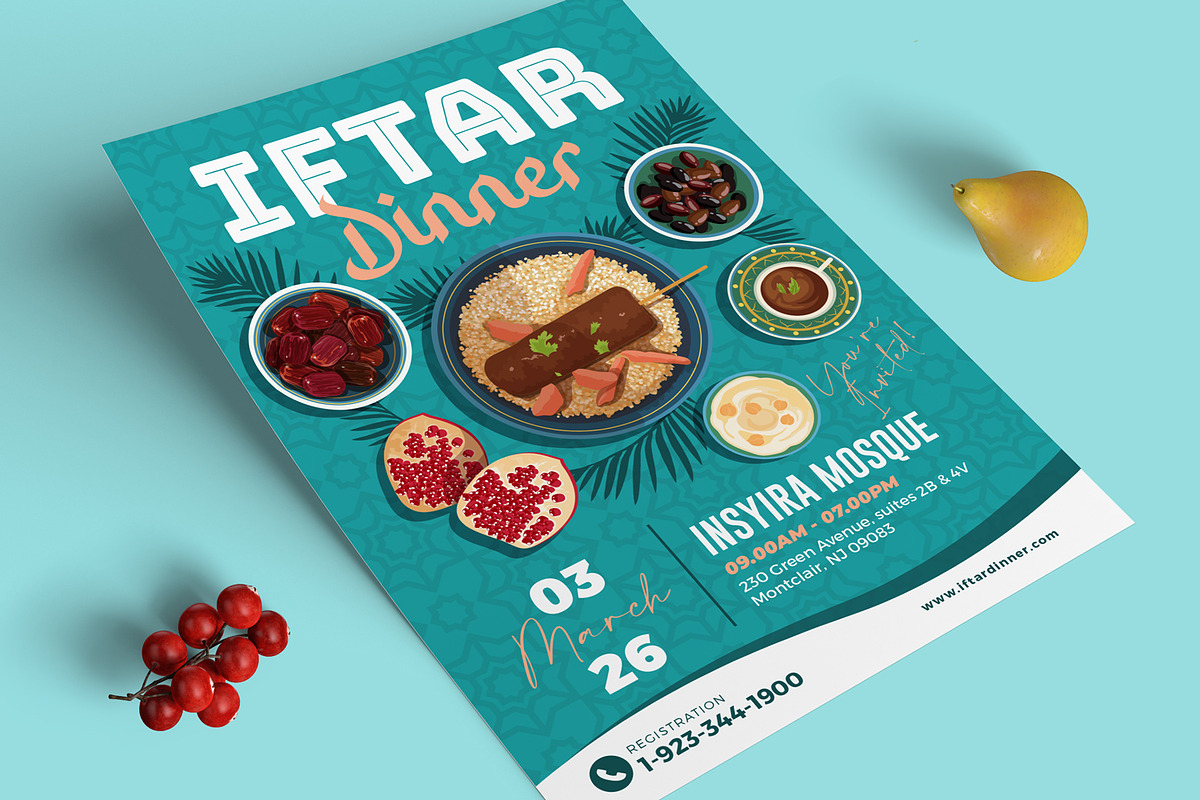Iftar Dinner Flyer Set, a Flyer Template by Aarley Kaiven (Photo 2 of 3)