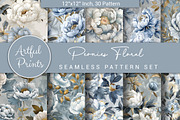 Peonies Floral Seamless Pattern, a Pattern Graphic by Artful Prints (Thumbnail 1 of 7)