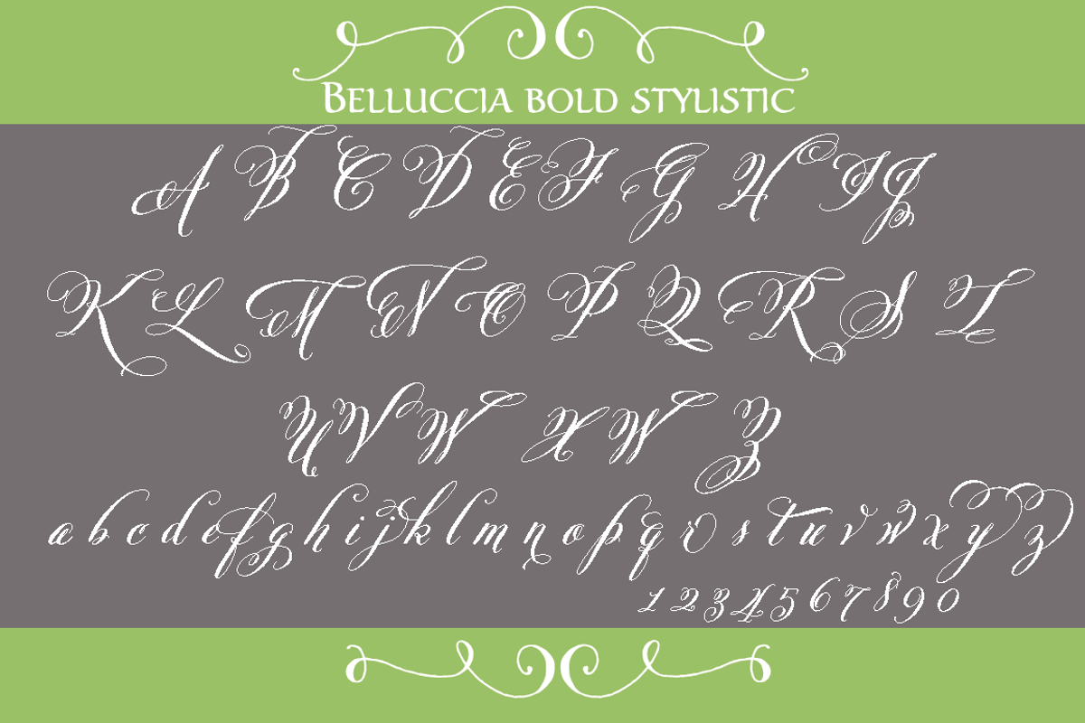 Belluccia Pro Bold Font preview 4
