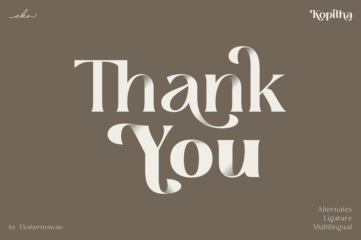 Kopitha - Modern Serif Font, a Serif Font by Ekahermawan (Photo 12 of 12)