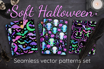 Soft Halloween, a Pattern Graphic by Victoria Bat