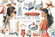 Nautical Chic Collection, a Decorative Illustration by PeDe Designs (Thumbnail 2 of 29)
