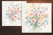 Watercolor Floral Bouquet Illustrat, an Illustration by Lesia.kabakova (Thumbnail 3 of 4)