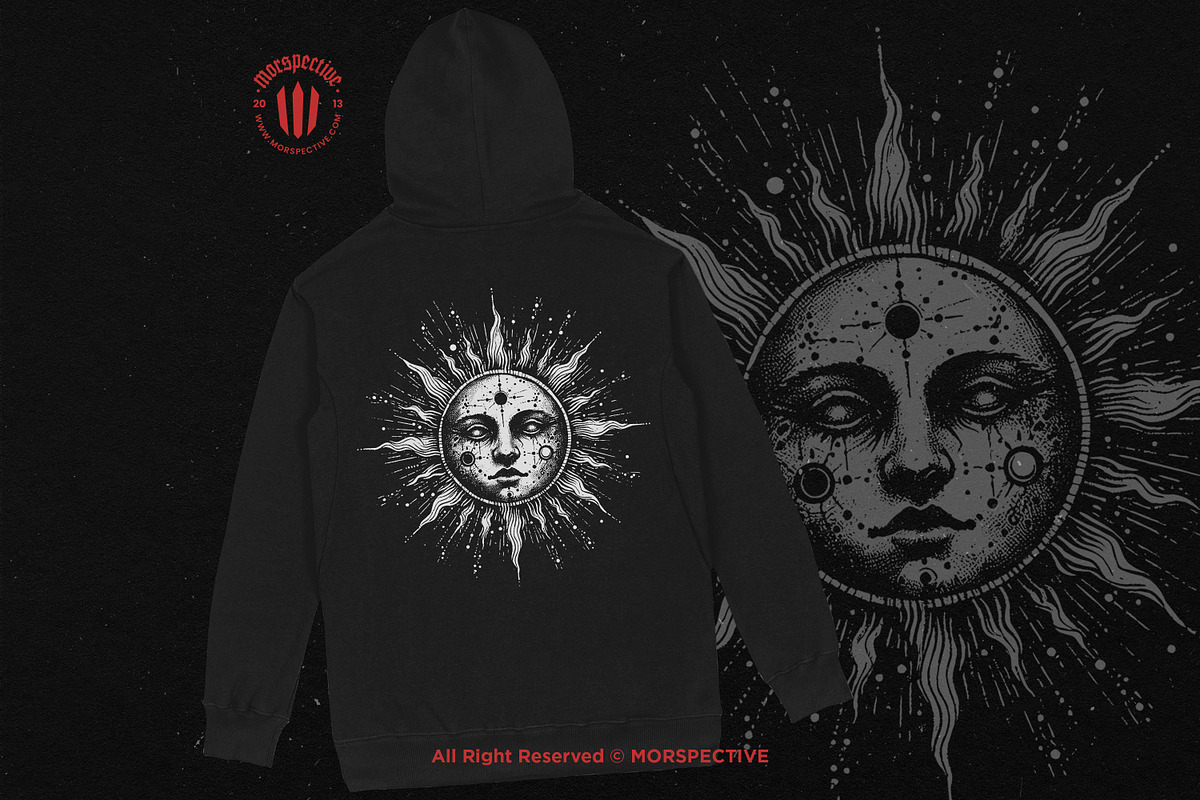 10 Bundle Dark Art Magical Sun Solar, an Illustration by Morspective (Photo 4 of 7)