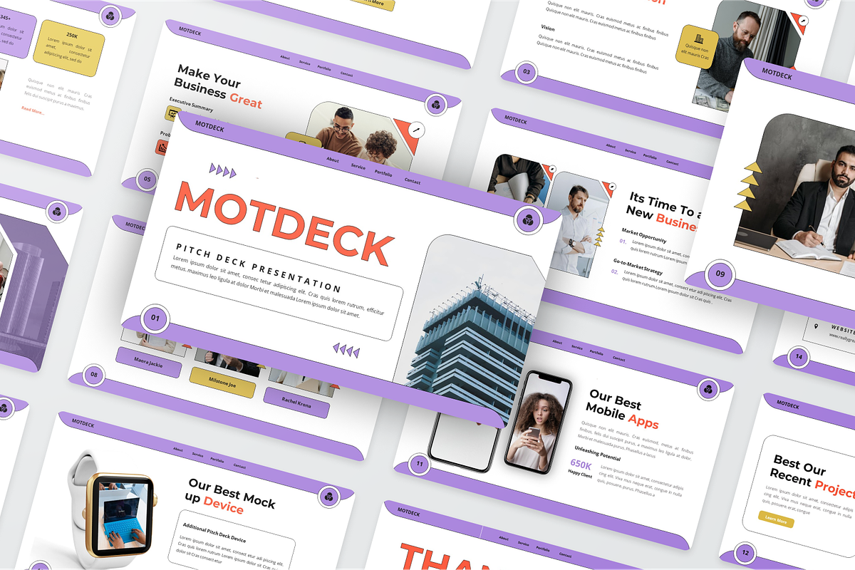 Creative Pitch Deck Google Slide, a Presentation Template by SquidPixey (Photo 5 of 6)