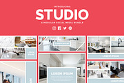 STUDIO Social Media Bundle, a Social Media Template by Grid Based Design (Thumbnail 1 of 6)
