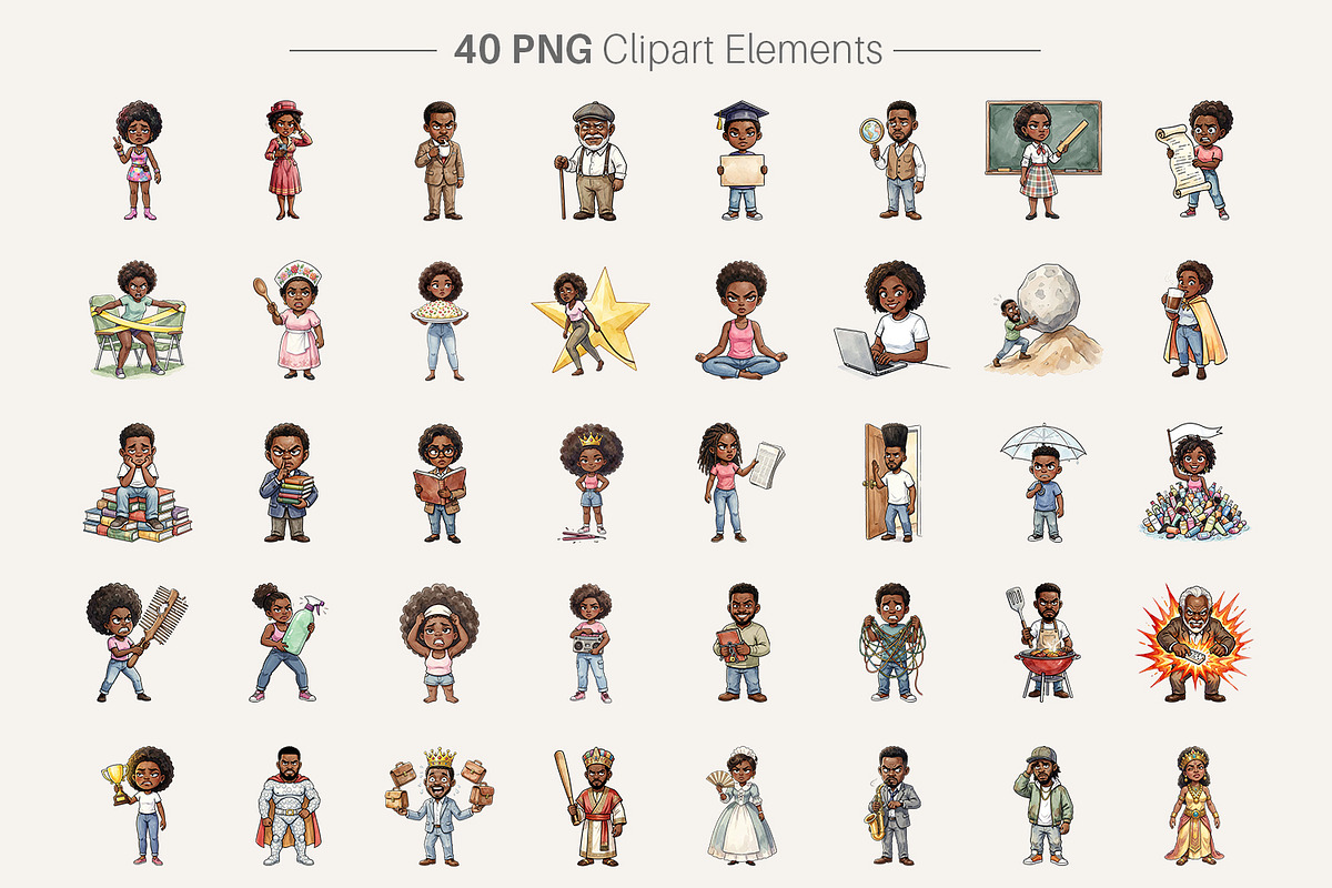 Sarcastic Black History PNG, an Illustration by Artnoy (Photo 2 of 8)