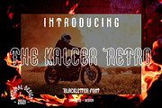 The Kalcer Retro Font, a Blackletter Font by made_by_nope (Thumbnail 1 of 6)