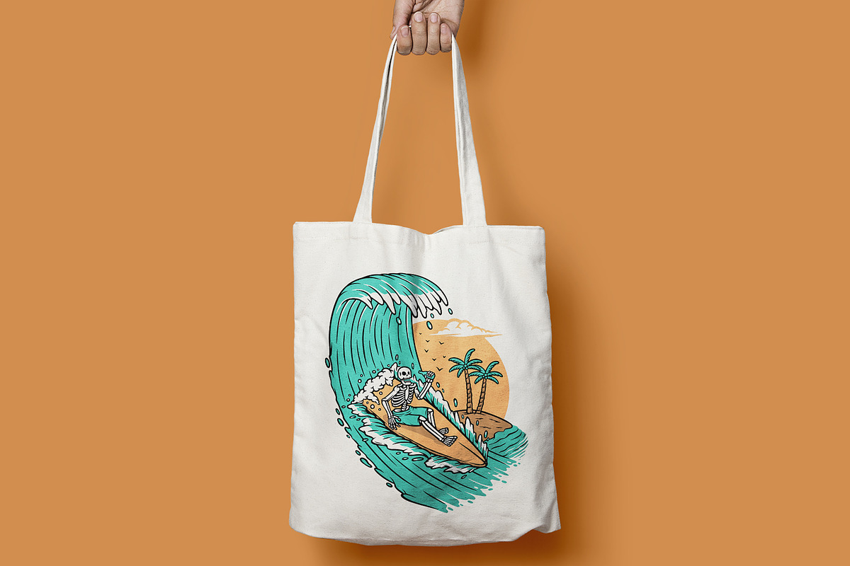 Enjoy the sea waves illustration, an Illustration by gunaonedesign (Photo 6 of 6)