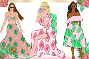 Palm Springs Tropical Clipart, an Animal Illustration by Libby Wishes (Thumbnail 4 of 19)