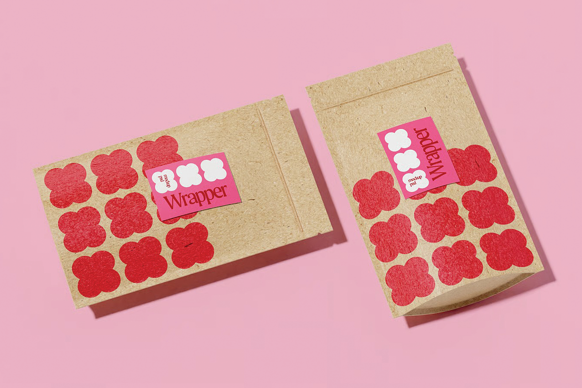 Kraft Pouch Bag Mockup, a Packaging Mockup by skybluecreative (Photo 2 of 2)