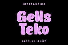 Gelis Teko - Display Font