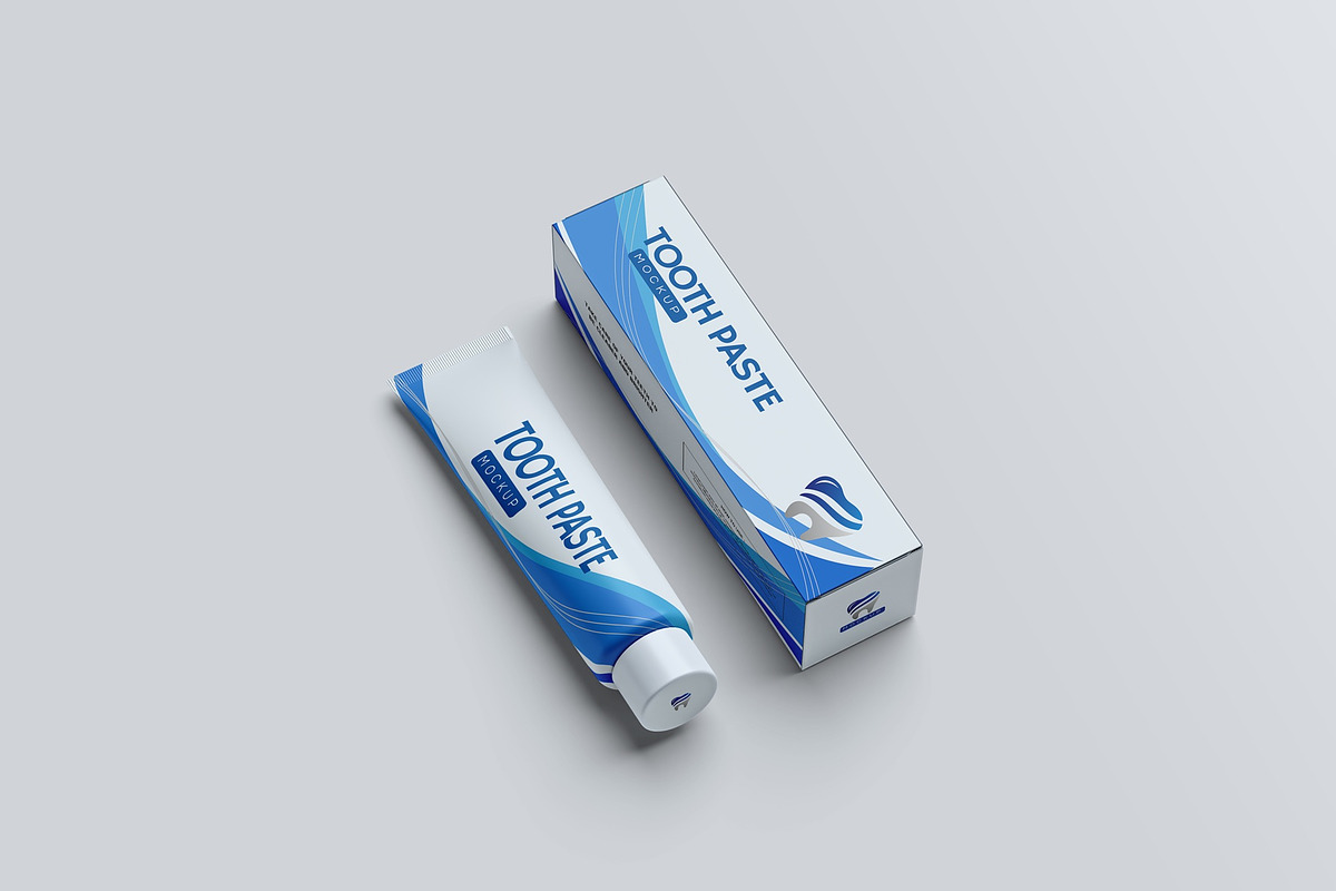 Tooth Paste Mockup, a Packaging Mockup by hokagata (Photo 1 of 4)