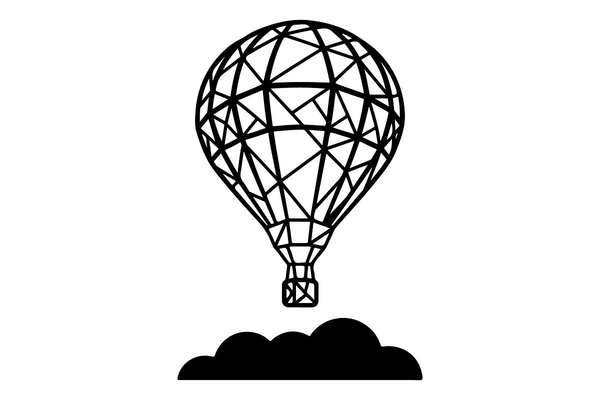 Hot Air Balloon Silhouette Bundle, an Object Illustration by Gaye Art (Photo 29 of 31)