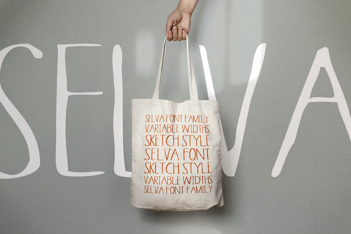 Selva Hand Typeface preview 2