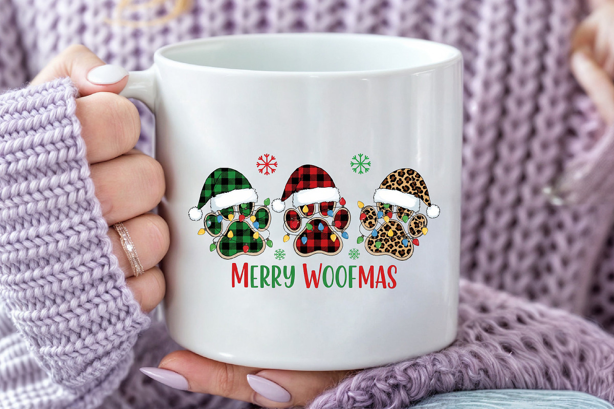 Merry Woofmas PNG, an Illustration by Craft Nest (Photo 5 of 6)