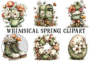 Whimsical Spring Clipart, an Illustration by OK Design (Thumbnail 2 of 6)