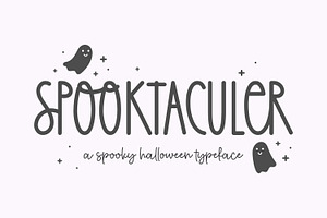 Spooktaculer - Halloween Font, a Handwritten Font by Keithzo