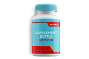 Supplement Bottle Mockup, a Product Mockup by creativejunbd (Thumbnail 3 of 7)