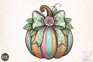 Colorful Coquette Gold Glitter,Pumpk, an Illustration by Libby Wishes
