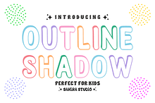 Outline Shadow - Playful Kids Font