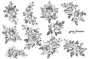 Elegant Roses Arrangements, a Decorative Illustration by Valentyna Smordova (Thumbnail 10 of 13)