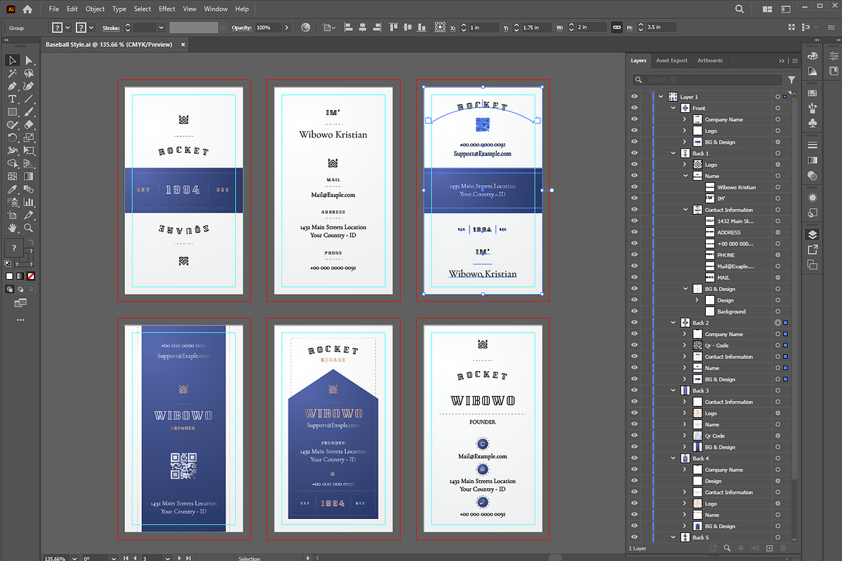 Baseball Style - Business cards, a Business Card Template by Ctrl space studio (Photo 7 of 9)