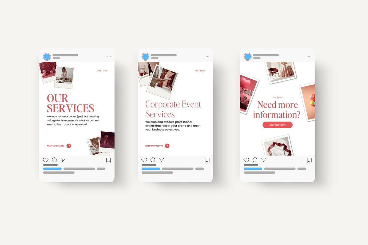 Event Planner Instagram Templates, a Social Media Template by InkBlue Templates (Photo 7 of 10)
